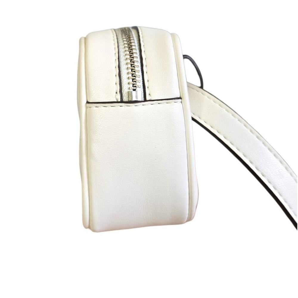 Michael Kors Minimalist Chic White Quilted Leather Belt Bag Silver Hardware - Picture 7 of 9